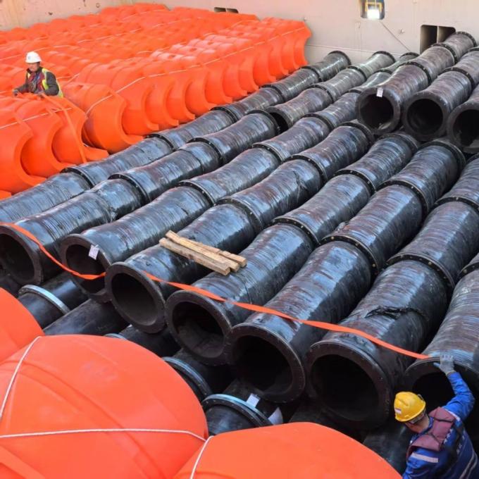 Pipeline and floater system for 浚渫船