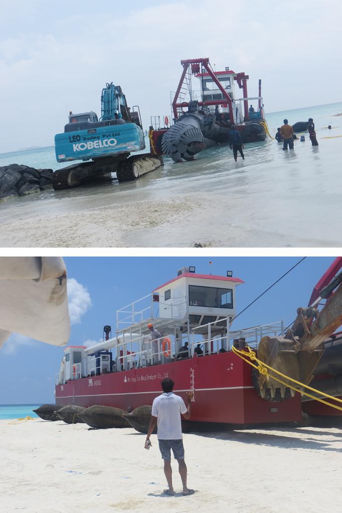 Cummins engine installed in 浚渫船