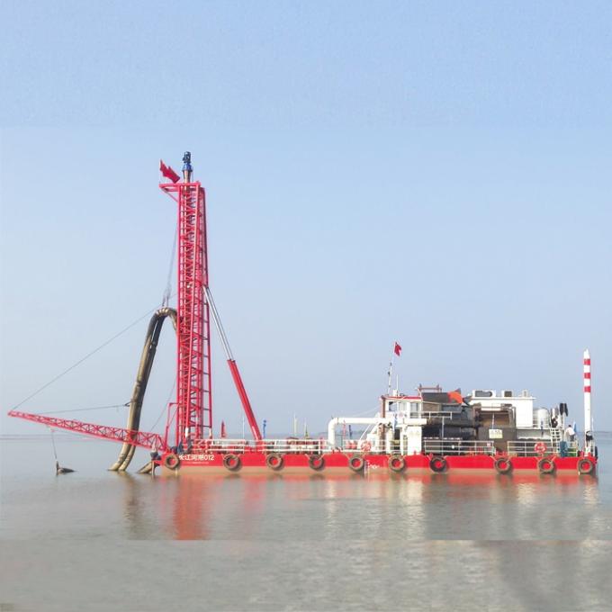 Jet suction 浚渫船 working in river