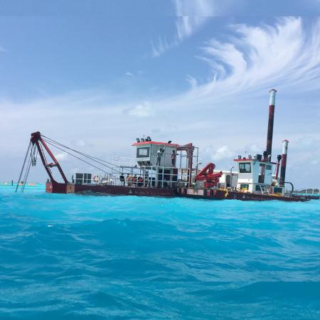 JMD550 22inch Sea sand 浚渫船 operating in peaceful sea
