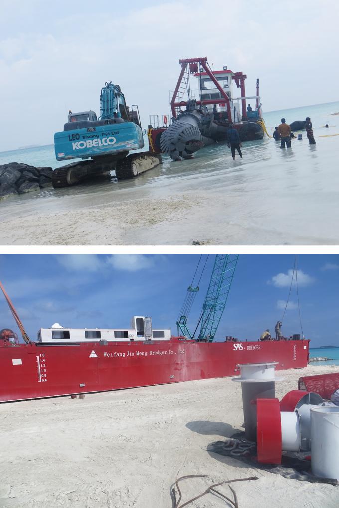 Sea sand 浚渫船 installation and training session