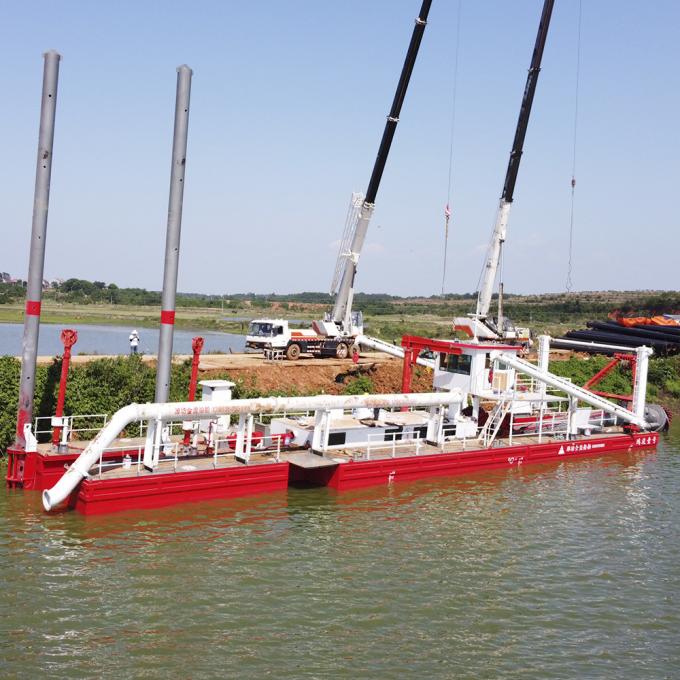JMD550 River 浚渫船 working at site