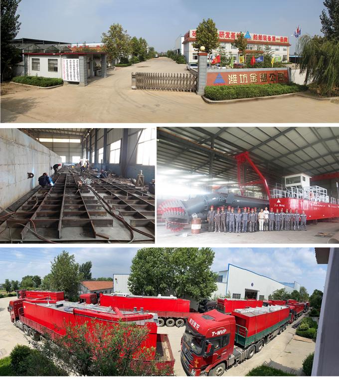 Factory and workshop of Weifang Jin Meng 浚渫船 Co.