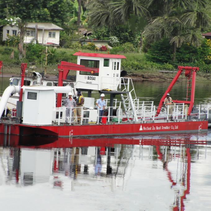 JMD350 River small 浚渫船 machine operation view