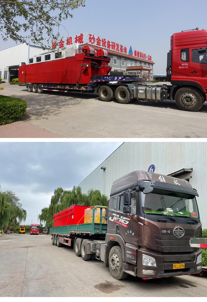 JMD650 Heavy type diesel power sand suction 浚渫船 at work