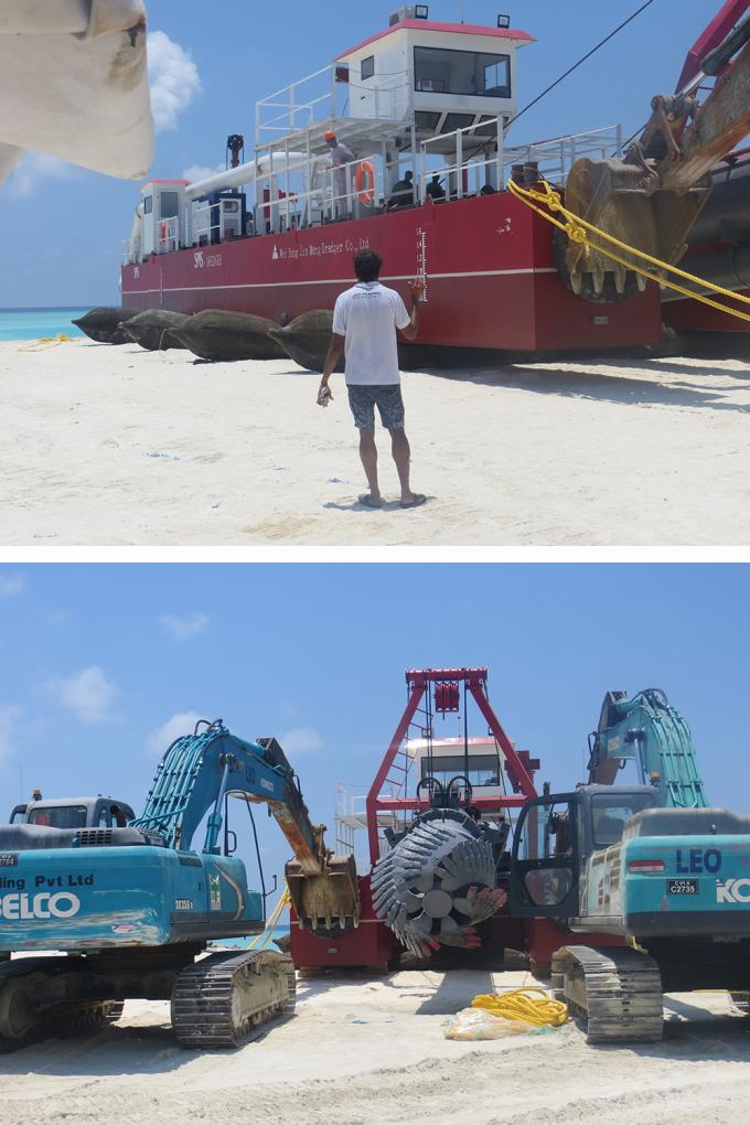 浚渫船 installation process
