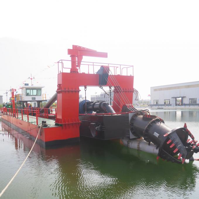 JMD550 River Dredging Equipment Suction 浚渫船 with submersible Pump test in factory