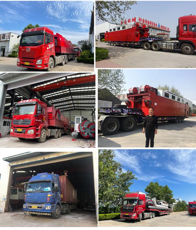 浚渫船 road transportation by trucks