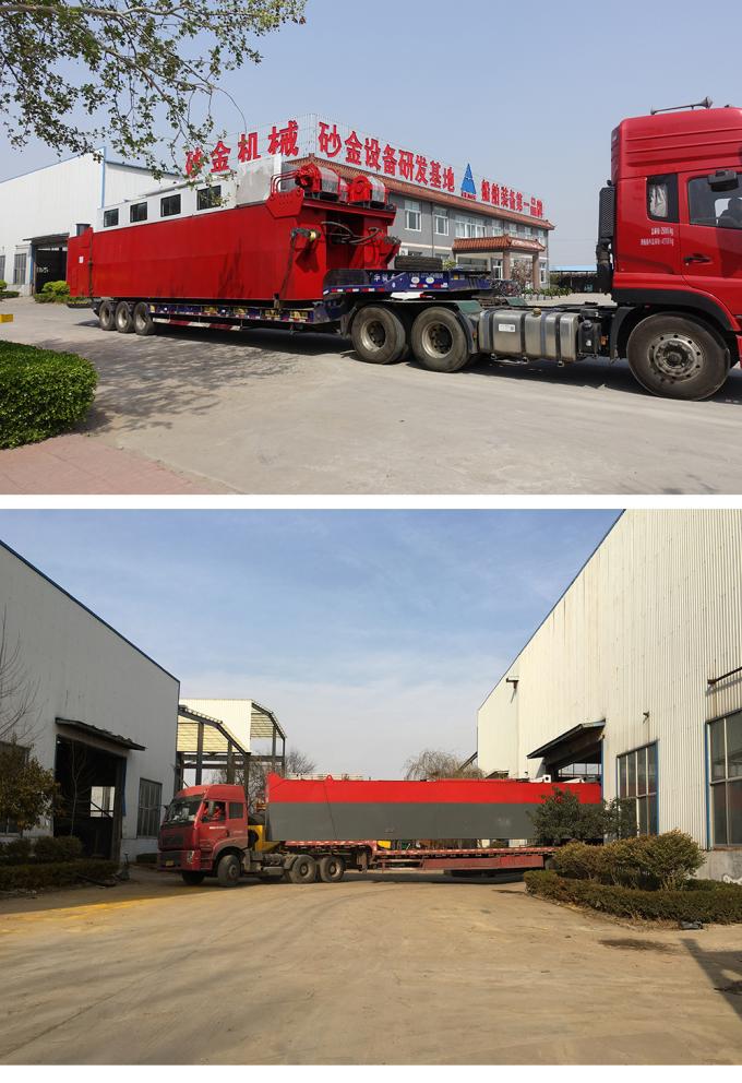 浚渫船 transportation by truck