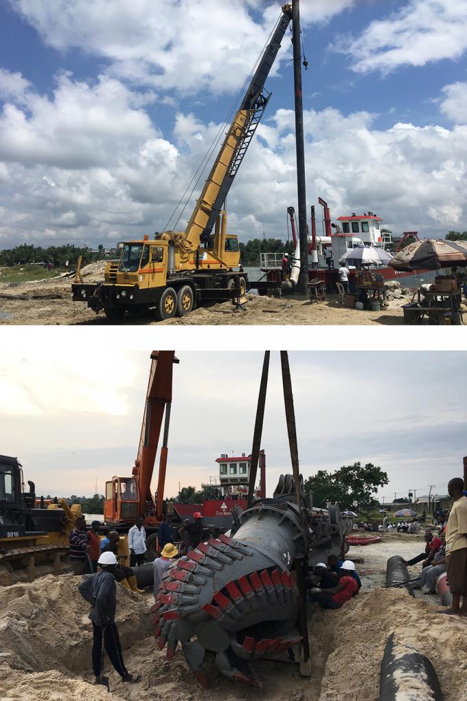 Working site assembly and installation of 浚渫船