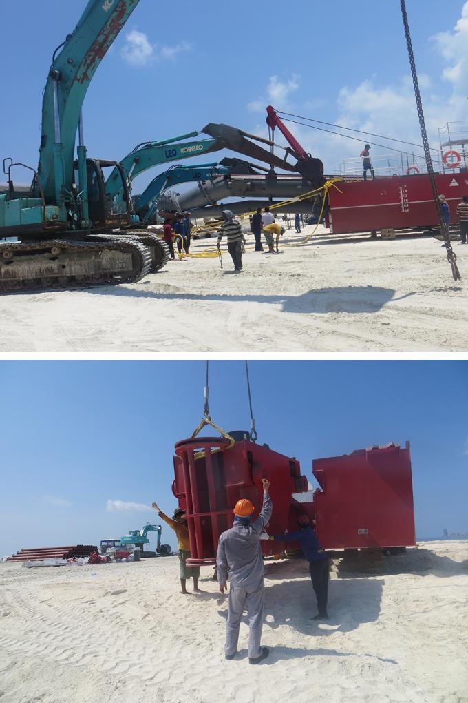 JMD350 14inch cutter head sand 浚渫船 installation and training