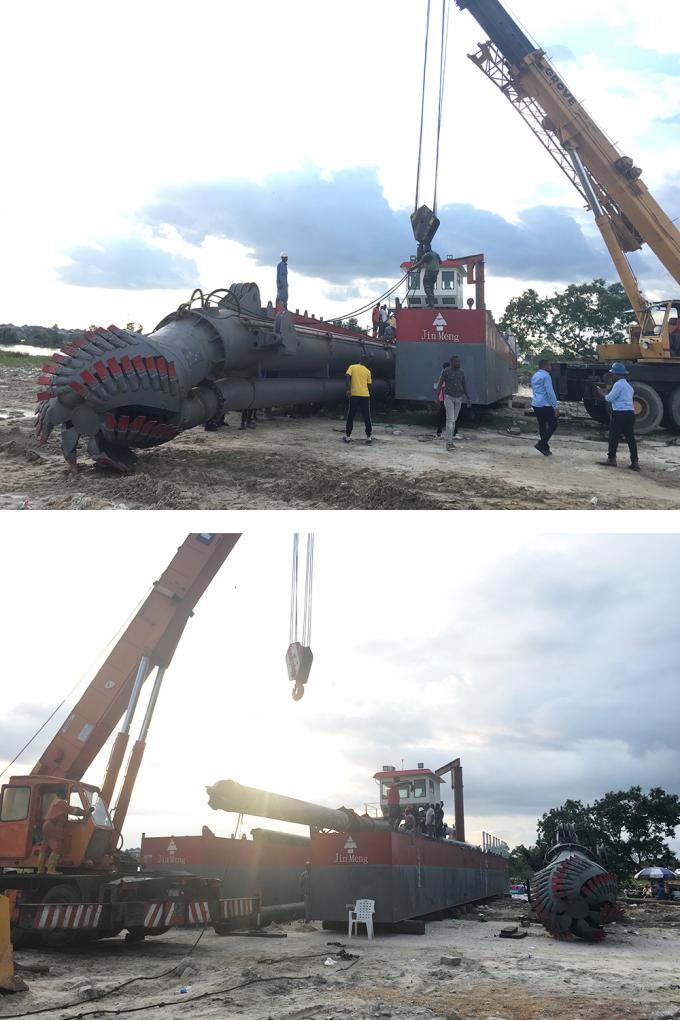 JMD650 26inch cutter head river 浚渫船 assembly and training