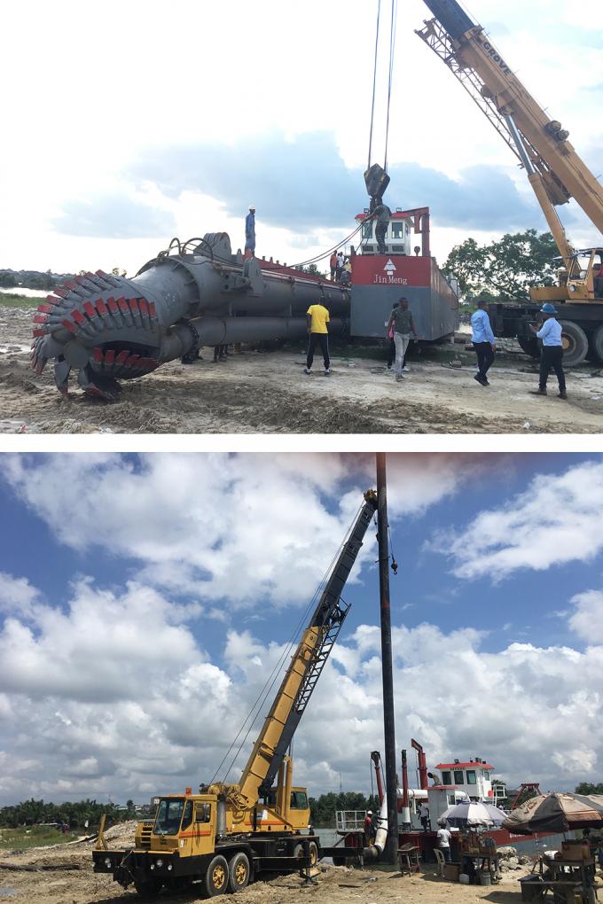 JMD550 River dredging cutter suction 浚渫船 assembly and training