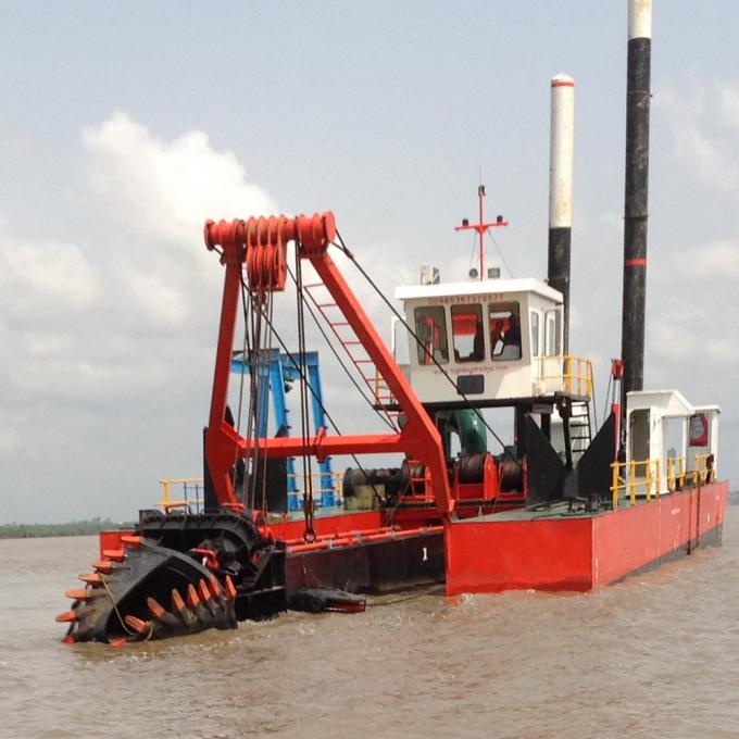 JMD650 26inch River cutter suction 浚渫船 in working site