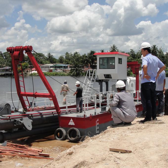 JMD350 14inch small cutter suction 浚渫船 operational view