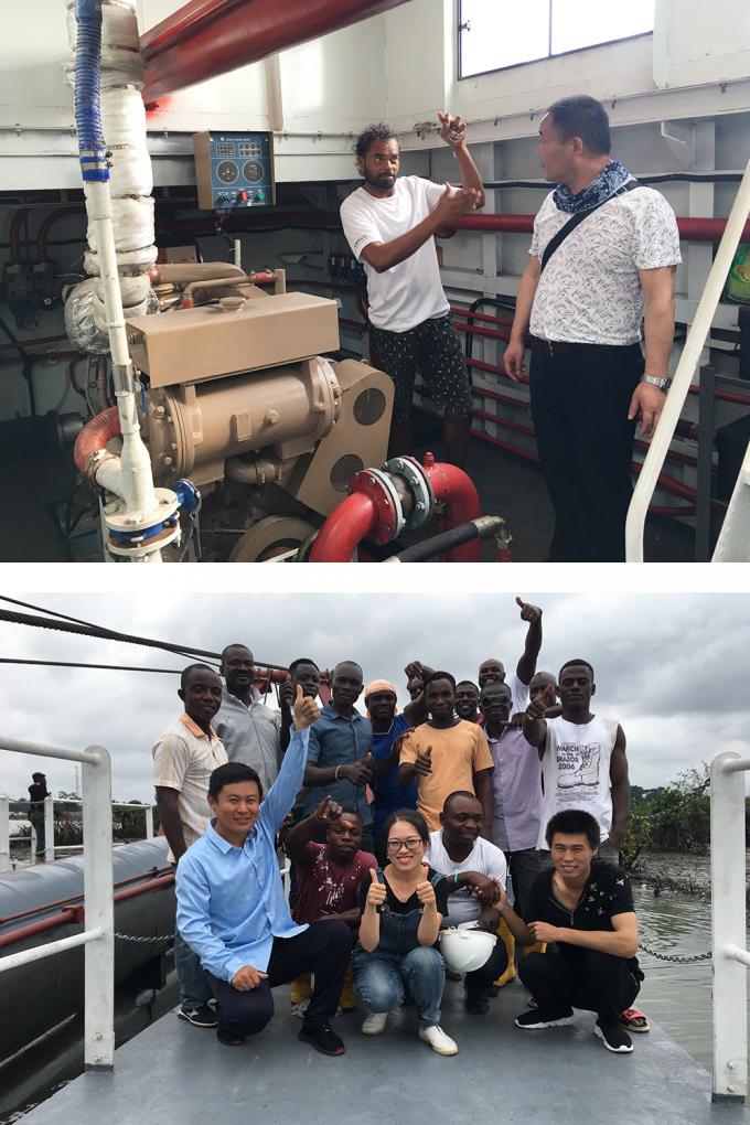 JMD350 14inch small type cutter suction 浚渫船 training session
